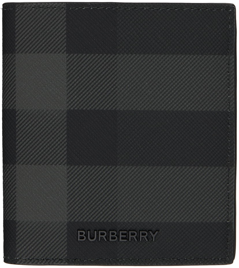 Denarnica Burberry Check Bifold Wallet Črna | 8073276