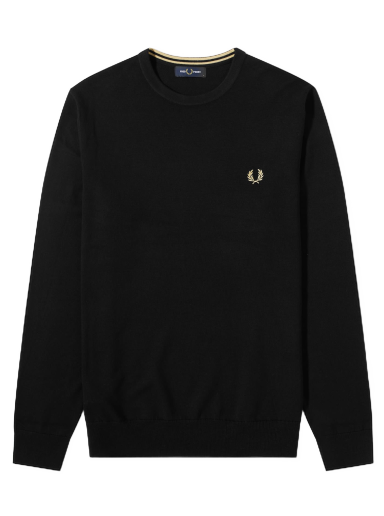 Pleteni pulover Fred Perry Classic Crewneck Črna | K9601-198