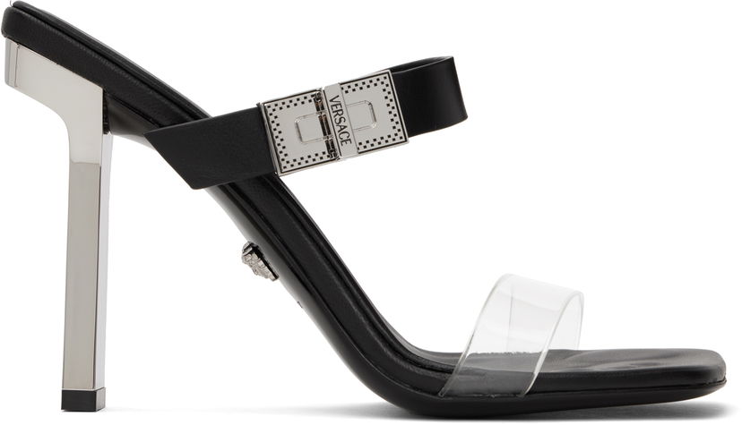 Nega čevljev Versace Versace Medusa Heeled Sandals Črna | 1017187_1A08651_1B00P