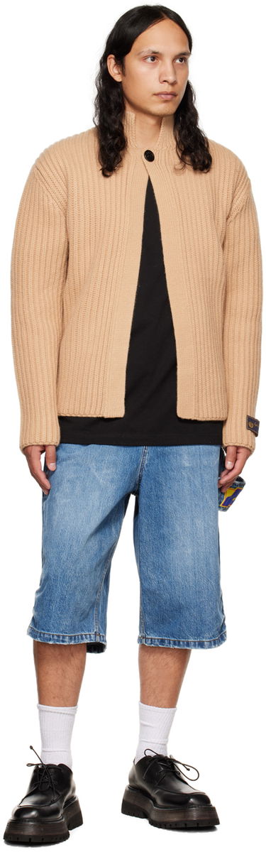 Pleteni pulover We11done We11done Stand Collar Knit Cardigan Bež | WD-KC3-22-612-U-BG, 3