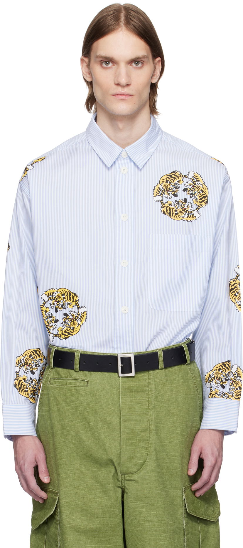 Srajce KENZO Kenzo Paris VERDY Edition Oversized Shirt Modra | FF55CH5039A5