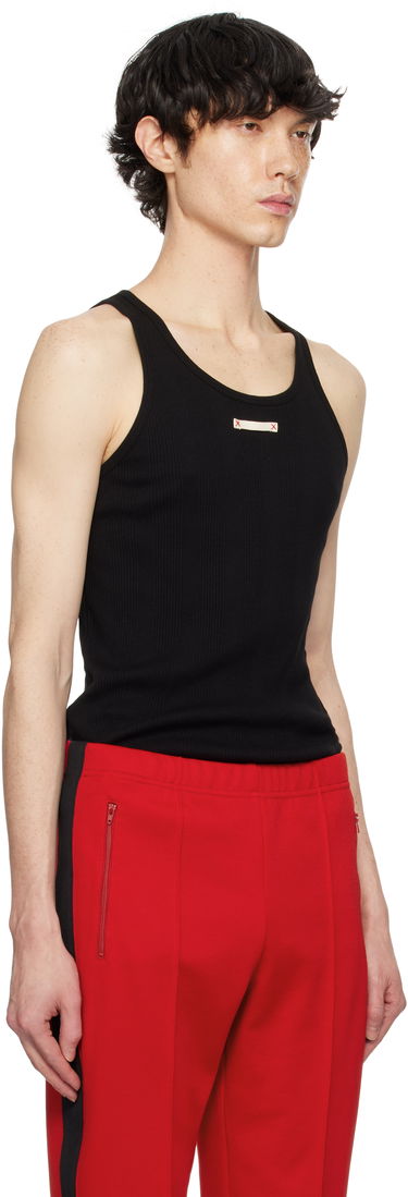 Majica brez rokavov Maison Margiela Maison Margiela Ribbed Tank Top Črna | S50NL0049 M20060, 1