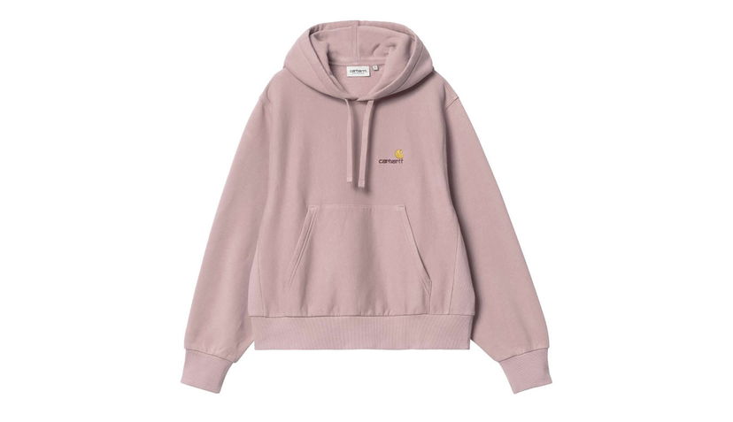 Pulover Carhartt WIP W' HD American Script Sweat Sable Roza | I033650_1NJ_XX