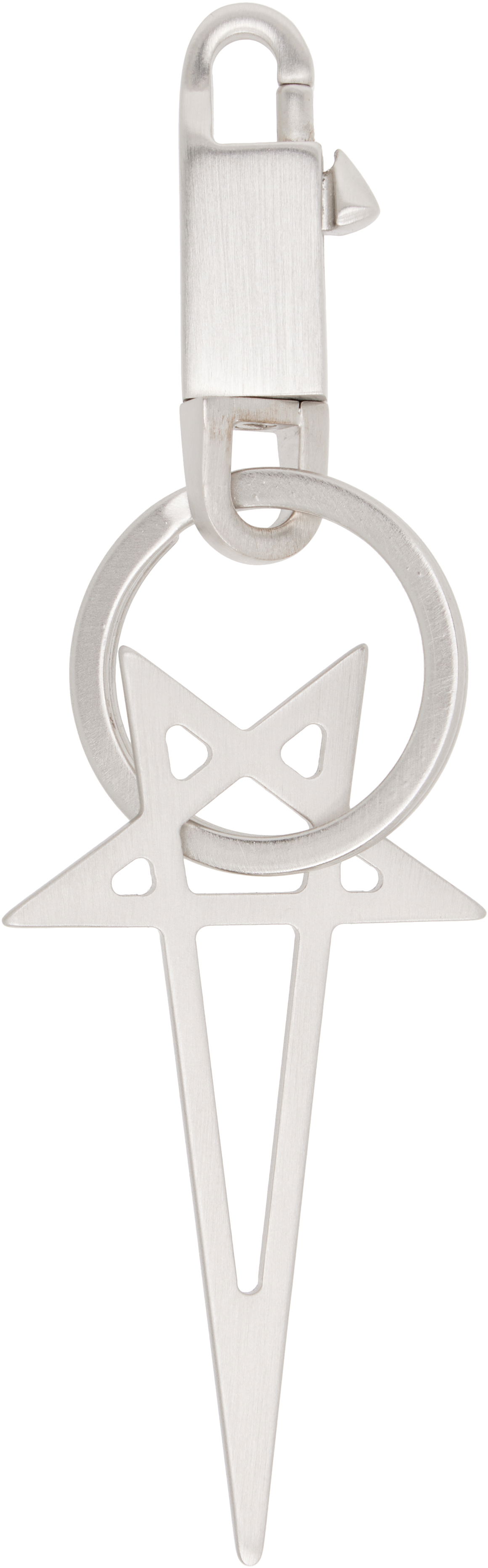 Obeski za ključe Rick Owens Rick Owens Concordians Pentagram Keychain Kovinski | RA02E0791 MET, 0