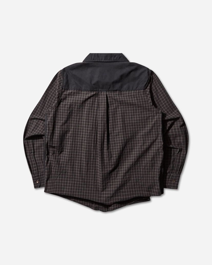 Srajce OUR LEGACY Double Borrowed Shirt Faux Lumberjack Check Črna | M4252DB 001