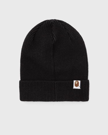 Beanie BAPE One Point Knit Cap Črna | 001HTK801304M BLK, 2