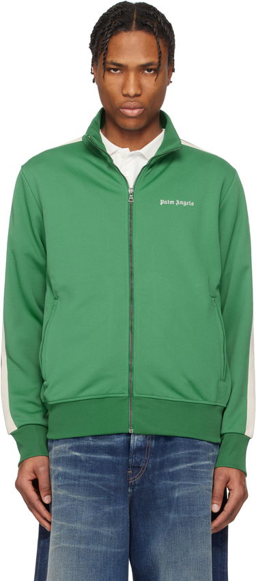 Trenirka Palm Angels Palm Angels Embroidered Logo Track Jacket Zelena | PMBD058S25FAB0015703, 0