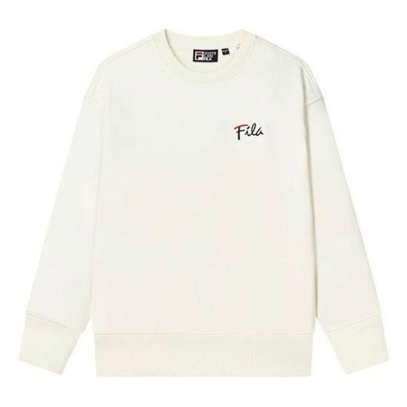 Pleteni pulover FILA Logo Print Sweatshirt Bela | F11U248201F-IV