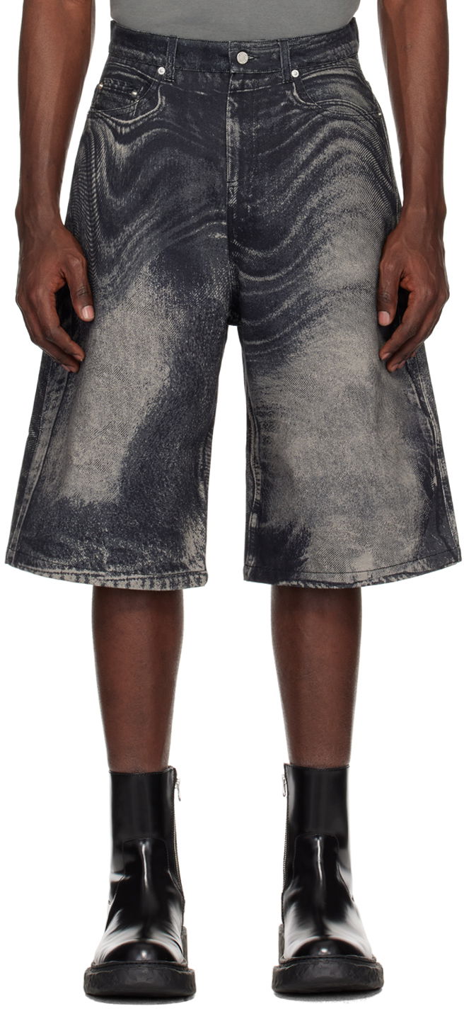 Kratke hlače Camper Camperlab Trompe-L'œil Denim Shorts Modra | AU00007-003