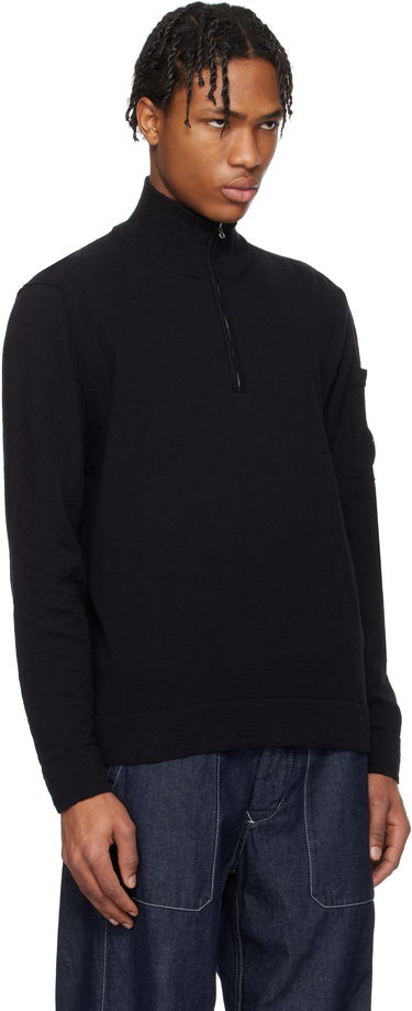 Pleteni pulover C.P. Company C.P. Company Half Zip Knit Sweater Črna | 18CMKN304A-110373A, 1