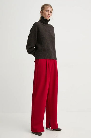 Pleteni pulover Samsoe Samsoe Sweater Turtleneck Rjava | F18322002, 1
