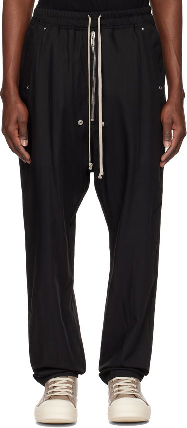 Trenirka Rick Owens Rick Owens Hollywood Bela Trousers Črna | RU01E5361 WG, 0