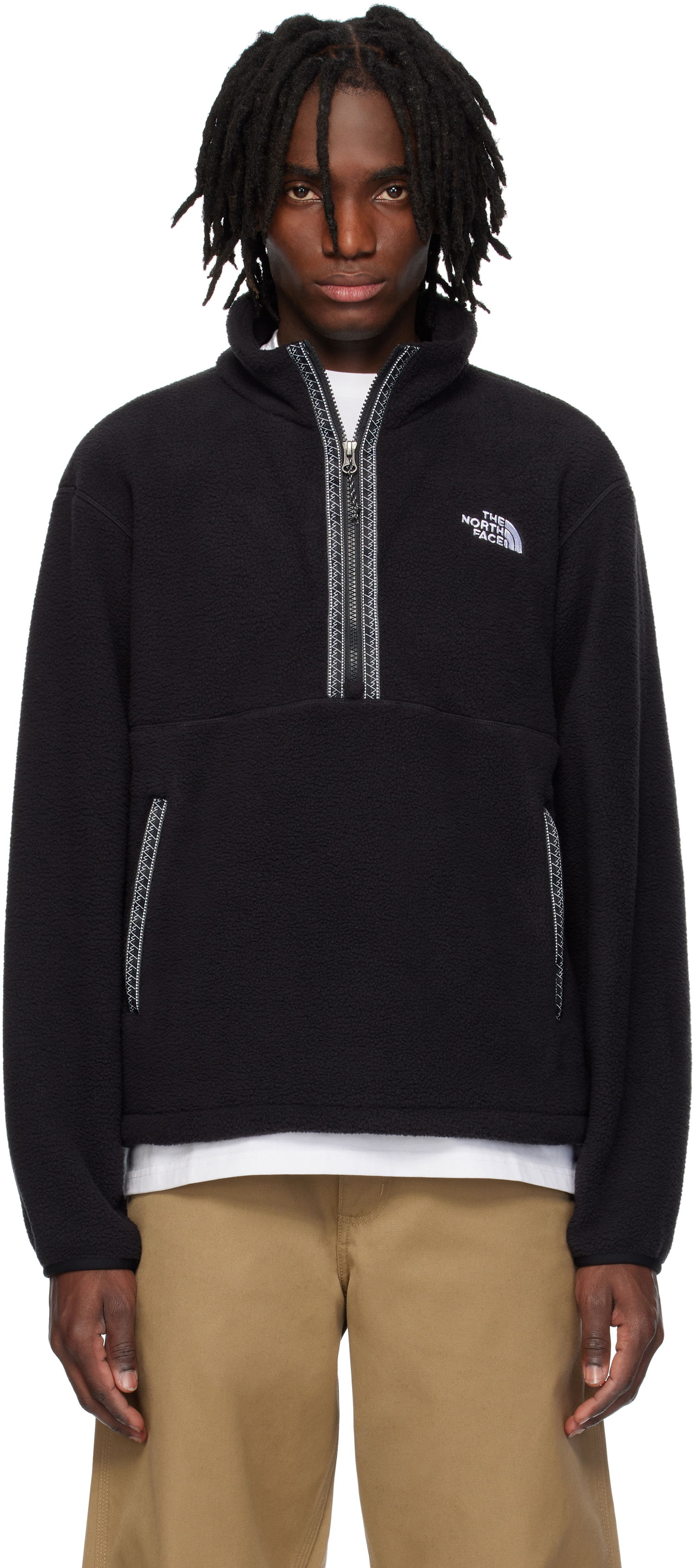 Pleteni pulover The North Face Fleece 1/4 Zip Sweater Črna | NF0A88XR, 0