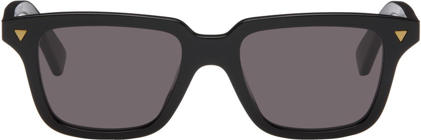 Sončna očala Bottega Veneta Bottega Veneta Triangle Stud Rectangular Sunglasses Črna | BV1363S-001