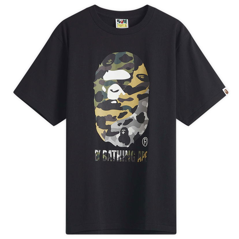 Majica BAPE 1St Camo Crazy By Bathing Ape T-Shirt, Size Large Črna | 001TEL301017M-BLK