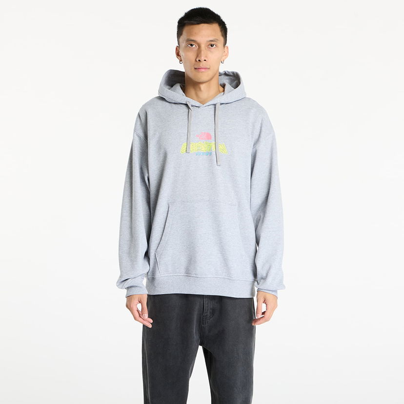 Pulover The North Face Expedition Celebration Oversized Hoodie Siva | NF0A8E3FDYX1