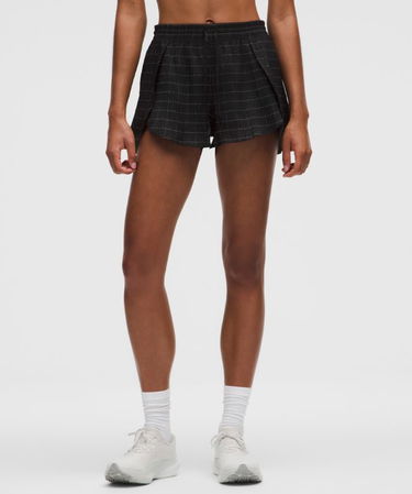 Kratke hlače lululemon Negative Split Textured Reflective Running Shorts Črna | prod20003643, 1