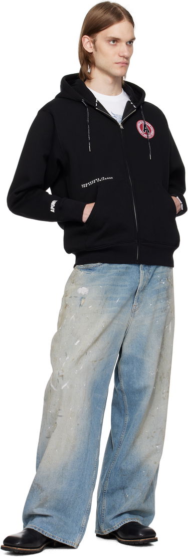 Pulover AAPE by A Bathing Ape AAPE by A Bathing Ape Injection Zip-Up Hoodie Črna | AAPSWMC338XXNBKX, 3