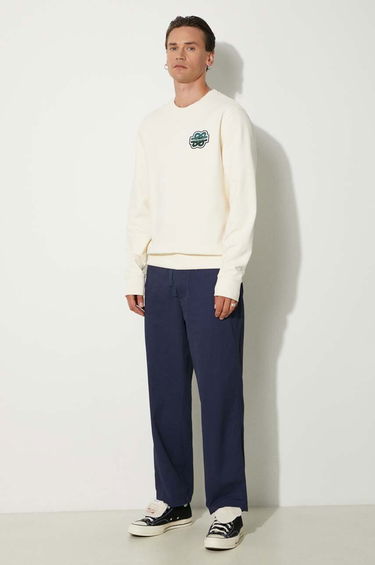 Pulover Filling Pieces Crewneck Sweatshirt With Application Bež | 74533929936, 1