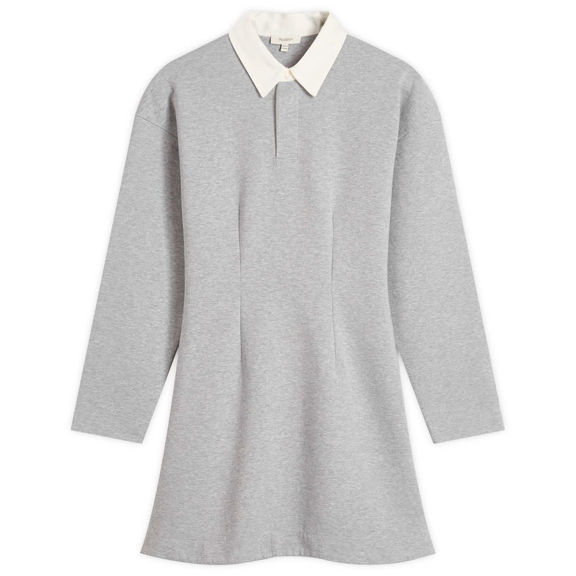 Obleke JW Anderson JW Anderson Long Sleeve Polo Dress, Size Large Siva | JD0047-PG1845-945