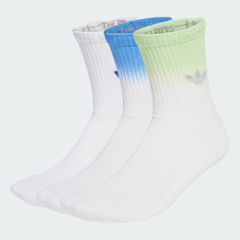 Nogavice adidas Performance Ombré Crew Socks - 3 Pairs Bela | JX5221