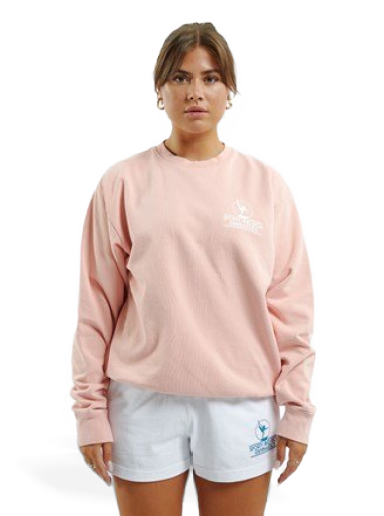 Pulover Sporty & Rich Gymnastics Crewneck Roza | CR481RO