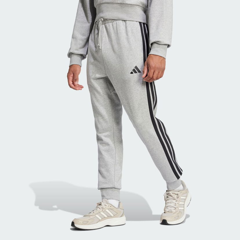 Trenirka adidas Performance Essentials 3-Stripes French Terry Joggers Siva | JE6346