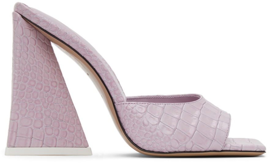 Nega čevljev The Attico Attico Devon Heeled Mules Lila | 221WS000 EL002, 0