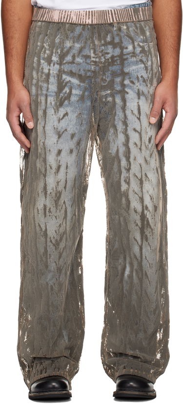 Hlače Diesel P-Egaso Distressed Textured Trousers Večbarvna | A21590-0SLCQ-98BA, 0