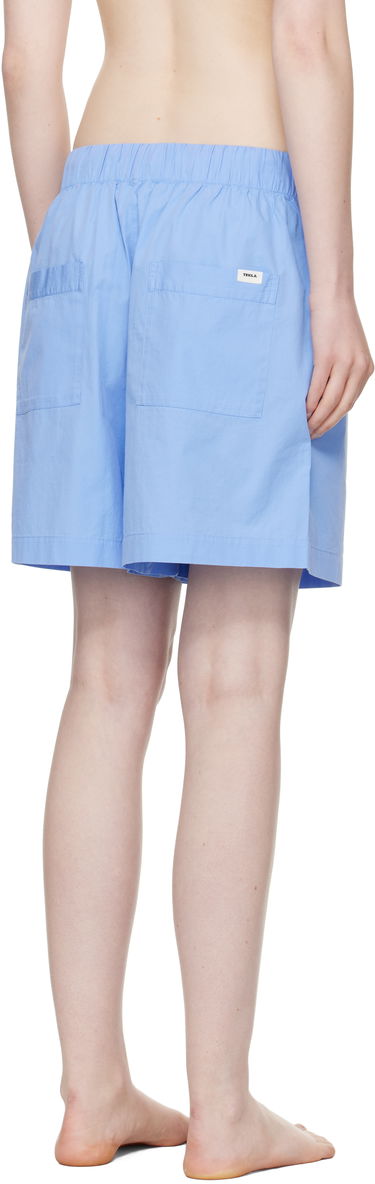 Pižame TEKLA Tekla Poplin Pyjama Shorts Modra | PPL-SHORTS-346, 2