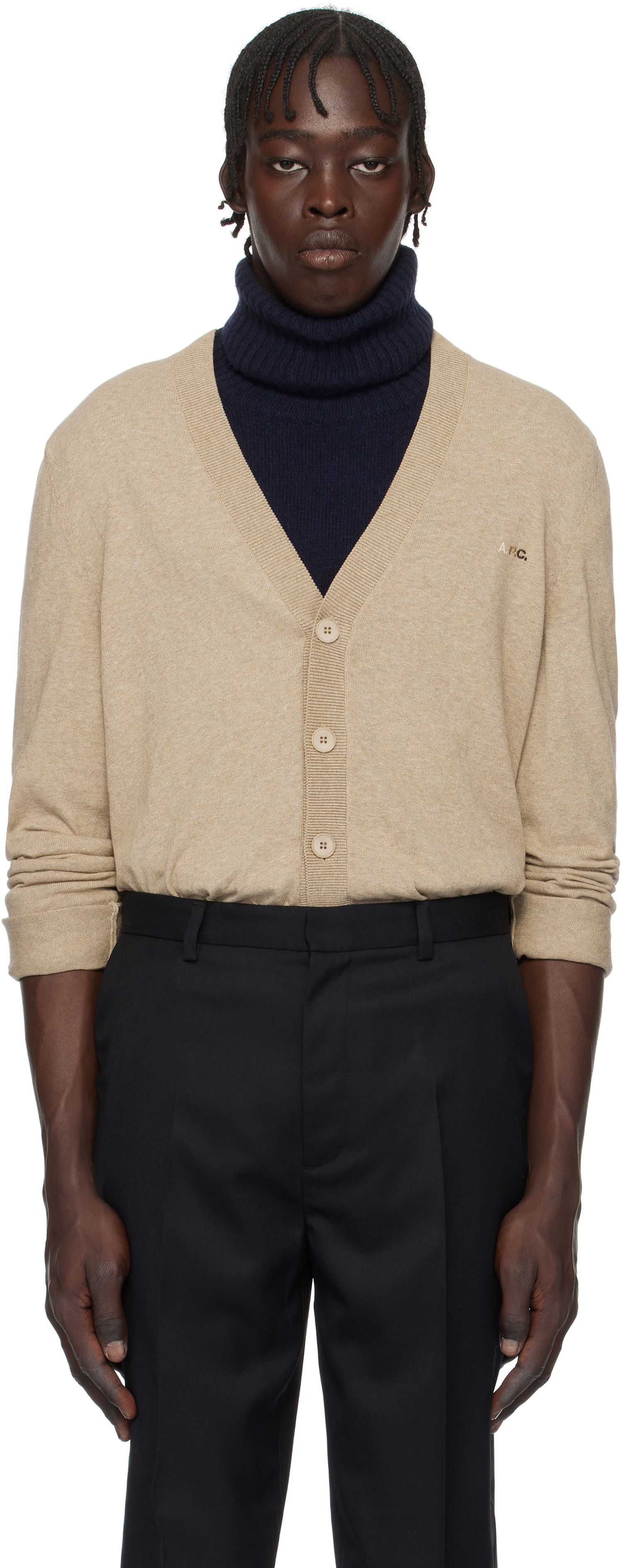Pleteni pulover A.P.C. Cardigan Bež | COEZJ-H22315, 0