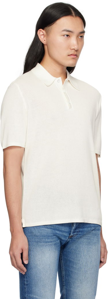 Polo majica rag & bone Rag & Bone Harvey Knit Polo Bela | MBS22HS019UC19, 4