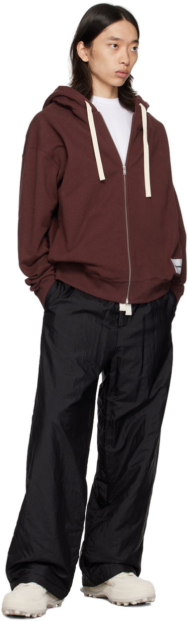 Pulover Jil Sander Jil Sander Logo Patch Zip Hoodie Rjava | J47HG0101_J20039, 3