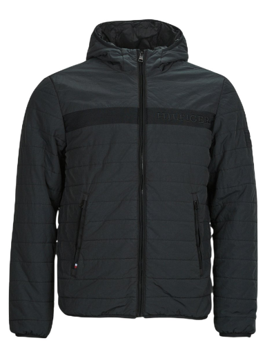 Jakna Tommy Hilfiger GMD PADDED HOODED JACKET Črna | MW0MW31639-BDS