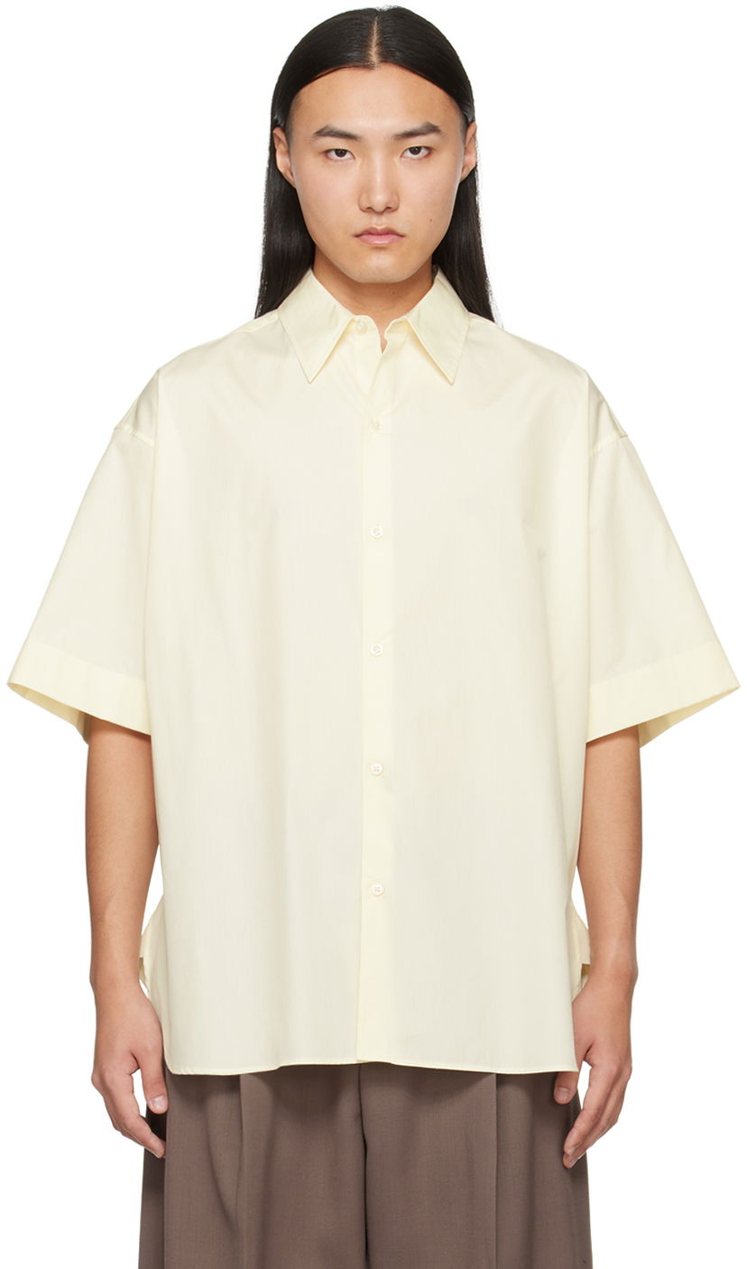 Srajce Studio Nicholson Studio Nicholson Sorono Short Sleeve Shirt Rumena | SORONO SNM - 883