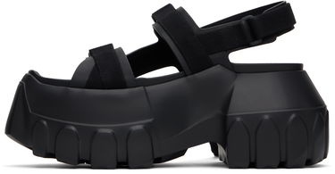 Nega čevljev Rick Owens Rick Owens Hollywood Mega Tractor Heeled Sandals Črna | RP01E7866 LOO, 2