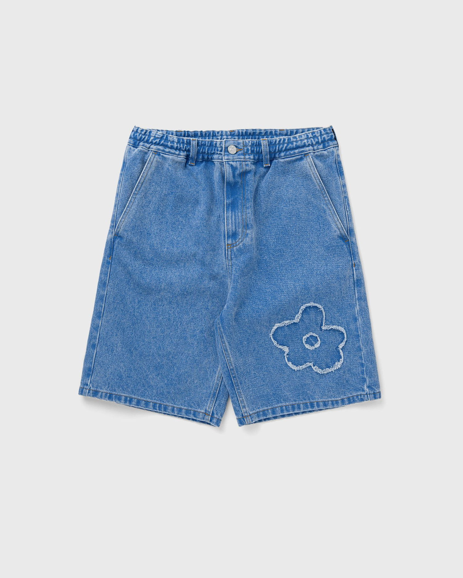 Kratke hlače Marni Marni Casual Shorts with Flower Applique Modra | PUJU0070Q2-PCB44, 0