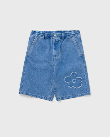 Kratke hlače Marni Marni Casual Shorts with Flower Applique Modra | PUJU0070Q2-PCB44, 0