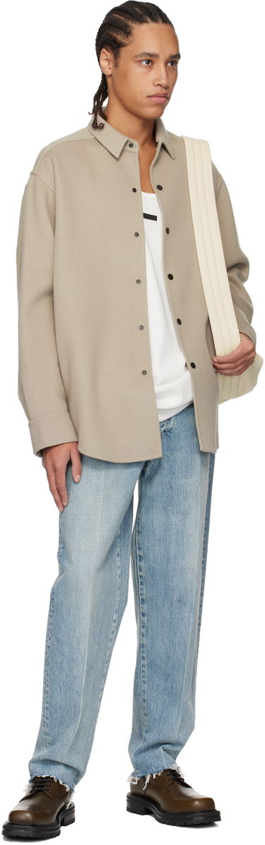 Srajce Fear of God Fear of God Wool Cashmere Overshirt Bež | FGE230-330DWC, 3