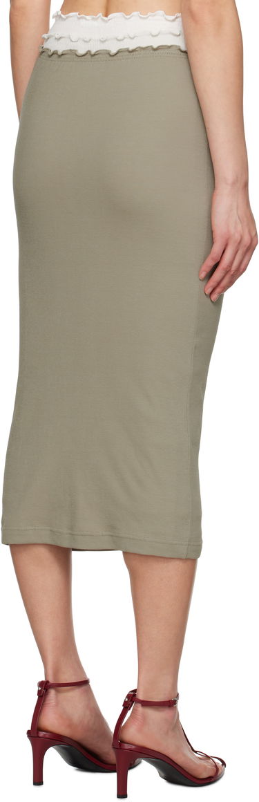 Krila Jil Sander Jil Sander Three Layers Midi Skirt Zelena | J40FV0105_JTN356, 2