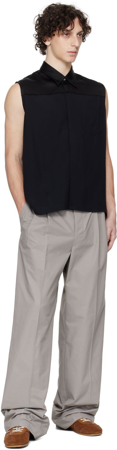 Hlače AMI AMI Paris Large Trousers Siva | HTR432.CO0101, 3