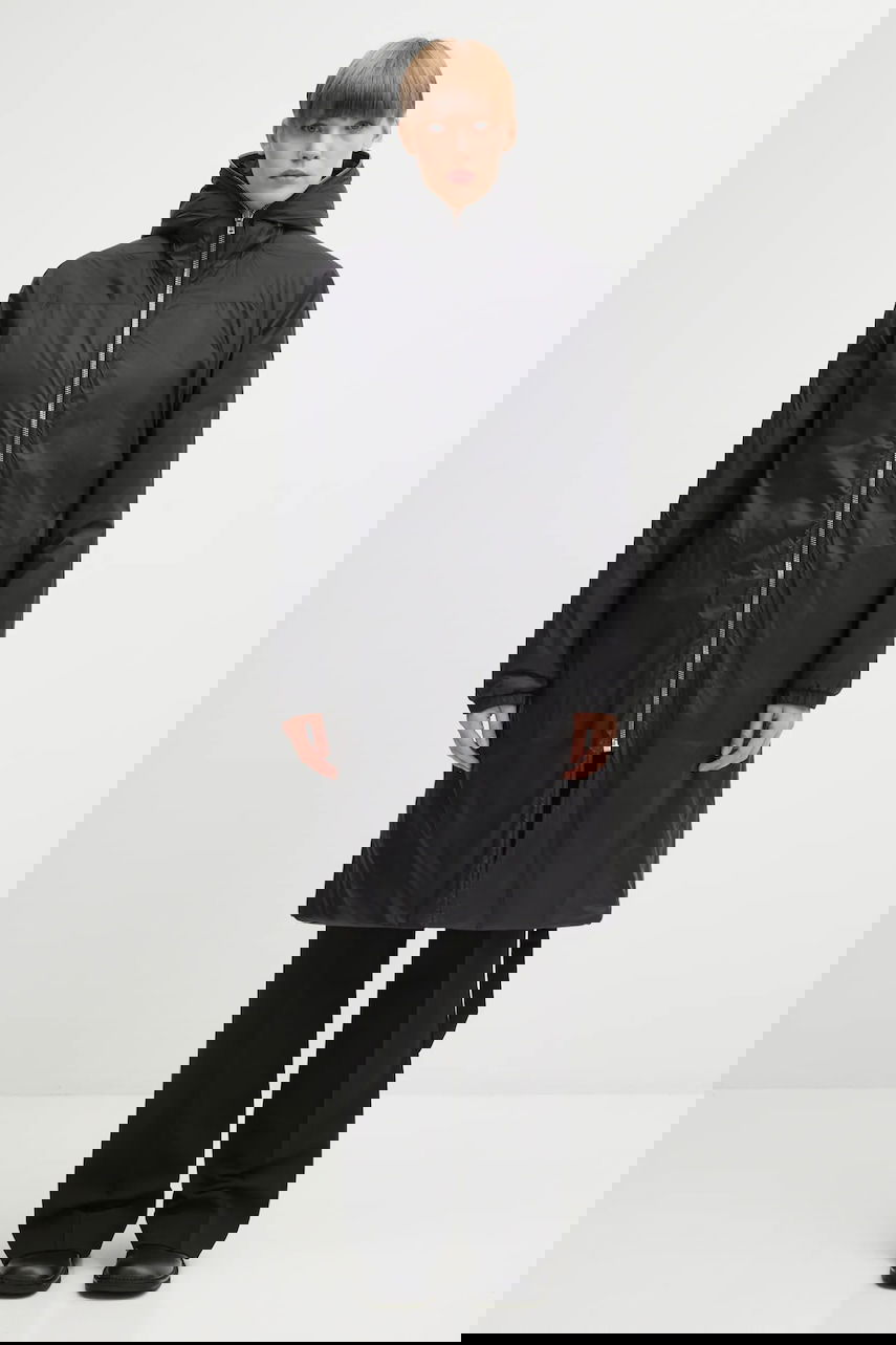 Vetrovka Rick Owens Rick Owens DRKSHDW Long Hooded Sealed Windbreaker Črna | DS02E7923.NP, 0