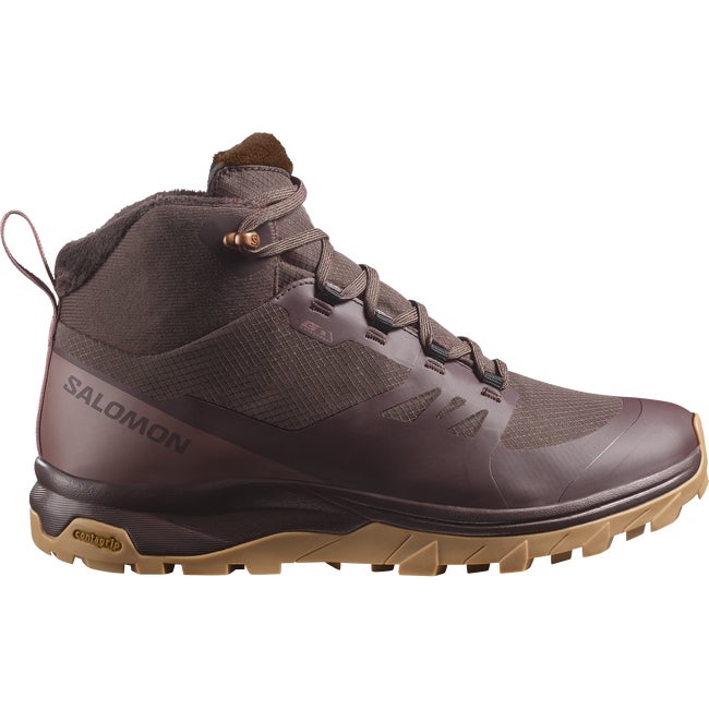 Superge in čevlji Salomon Outsnap Waterproof Hiking Boots Rjava | L47685100