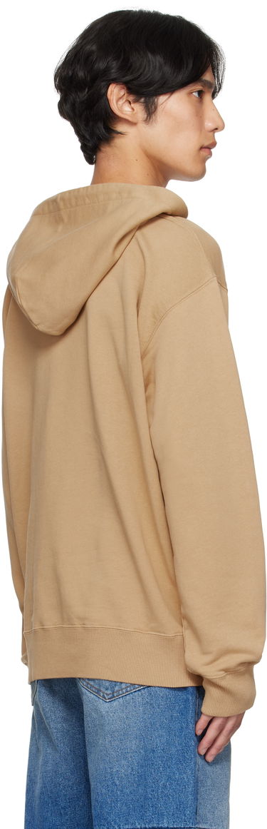 Pulover Maison Margiela MM6 Maison Margiela Cotton Numeric Hoodie Bež | SH0GU0035 M25025, 2
