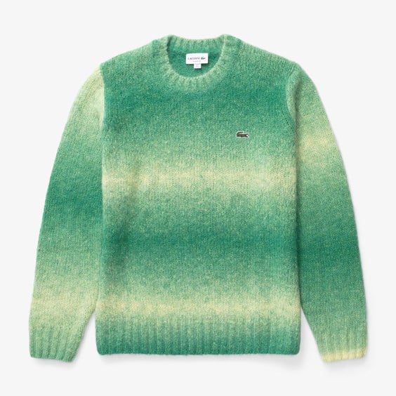 Pleteni pulover Lacoste Ombré Effect Alpaca Wool Sweater Zelena | AH5664-00-PI0, 0