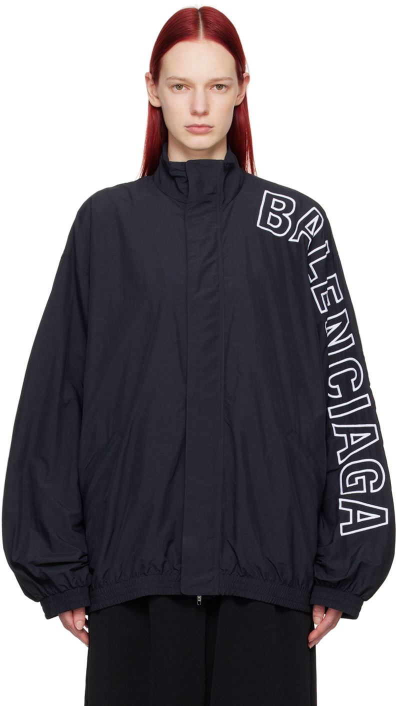 Jakna Balenciaga Black Outline Jacket Črna | 768920 TNO79