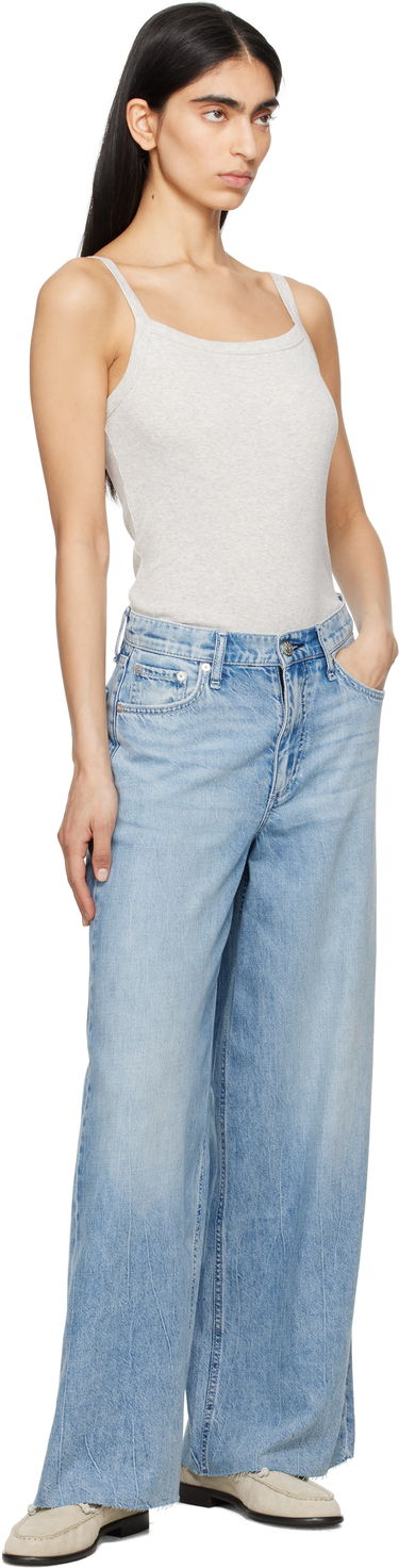 Kavbojke rag & bone rag & bone Wide Featherweight Sofie Jeans Modra | WDD25S2993FWMR, 3