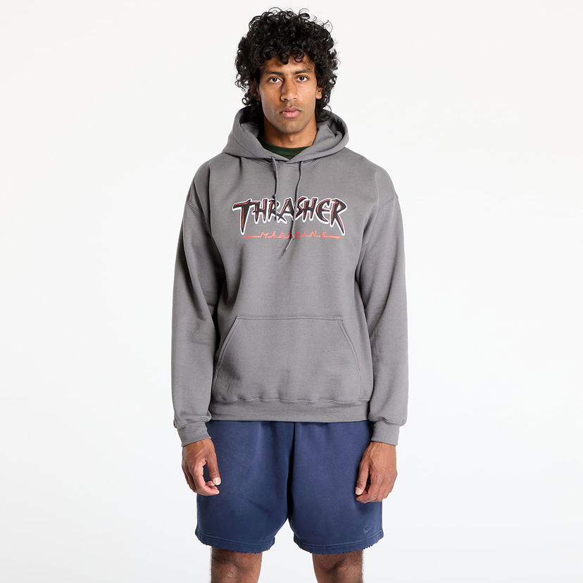 Pulover Thrasher Thrasher Slash Hoodie Siva | 145682
