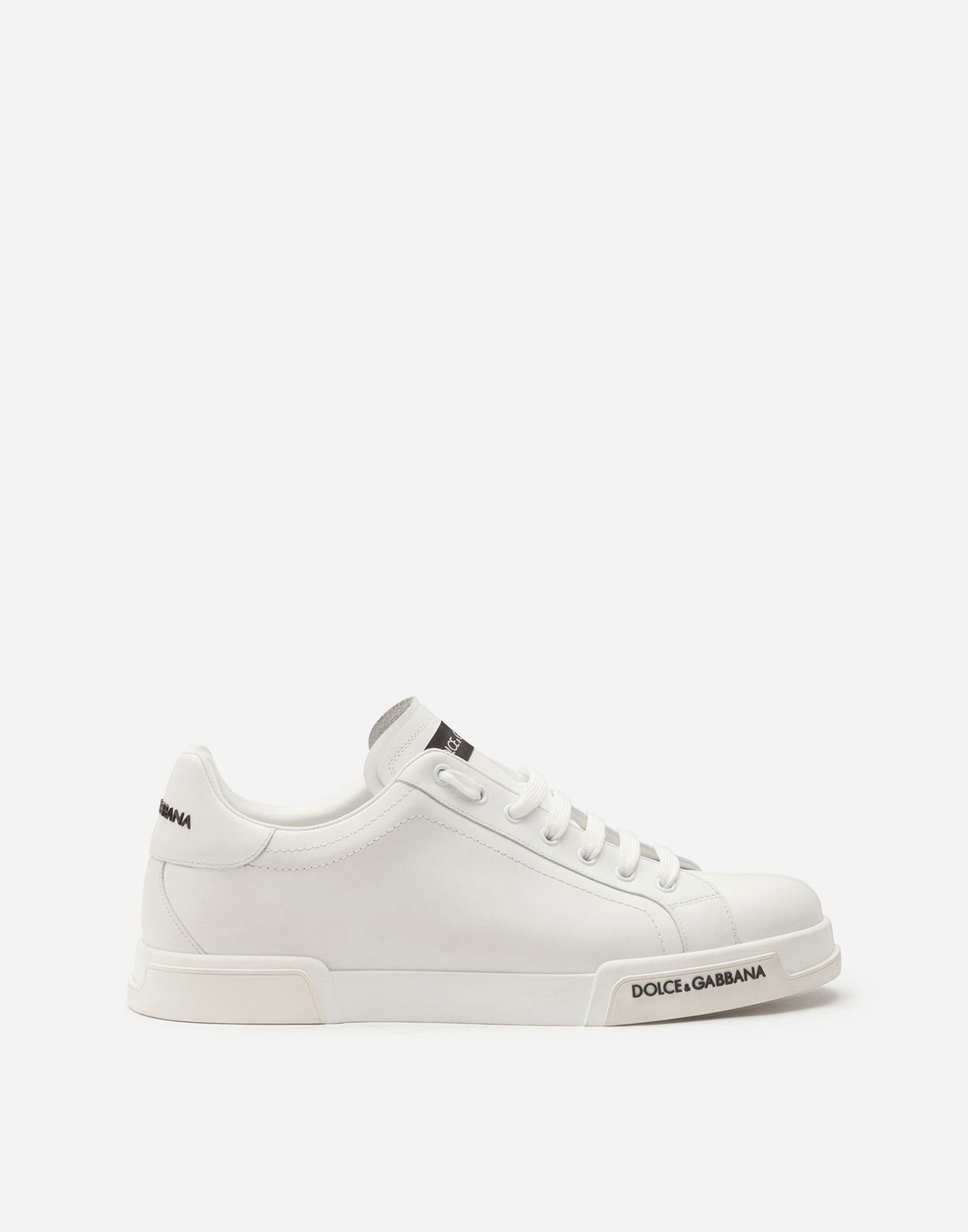 Superge in čevlji Dolce & Gabbana Portofino In Vitello Nappato Bela | CS2213AA33580001, 0