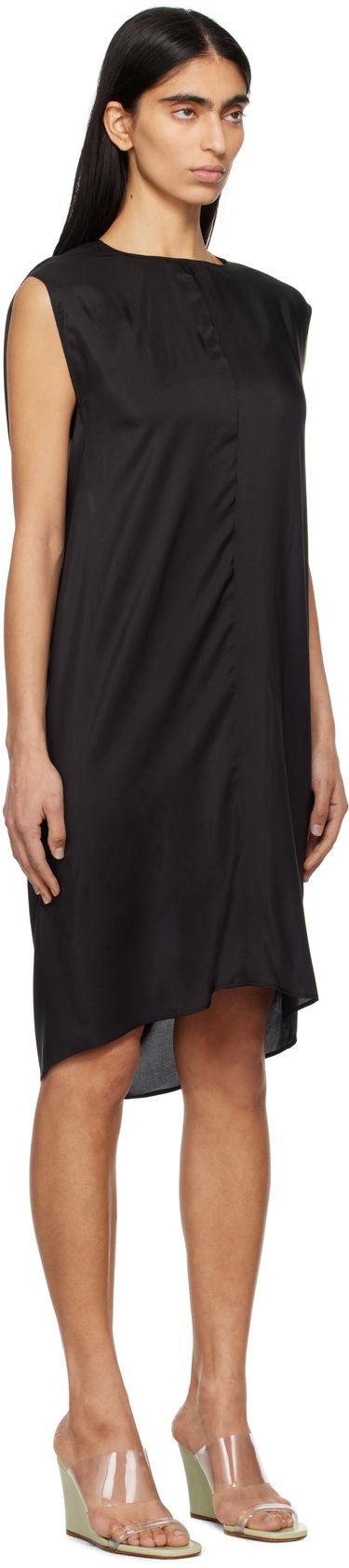 Obleke Maison Margiela MM6 Maison Margiela Silk Shift Midi Dress Črna | S52DA0064 M35244, 1
